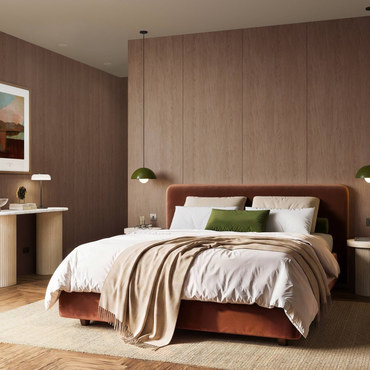 WoodWall Walnut Wood Veneer Wall Panel