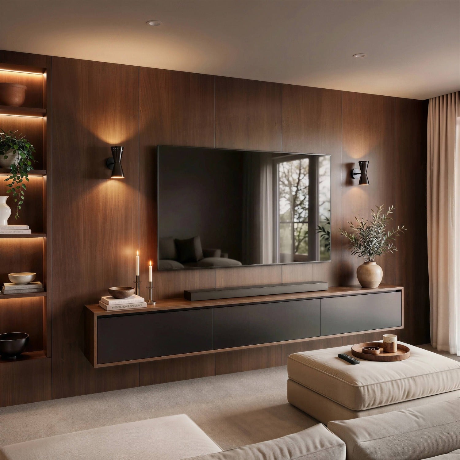 WoodWall Wenge Wood Veneer Wall Panel