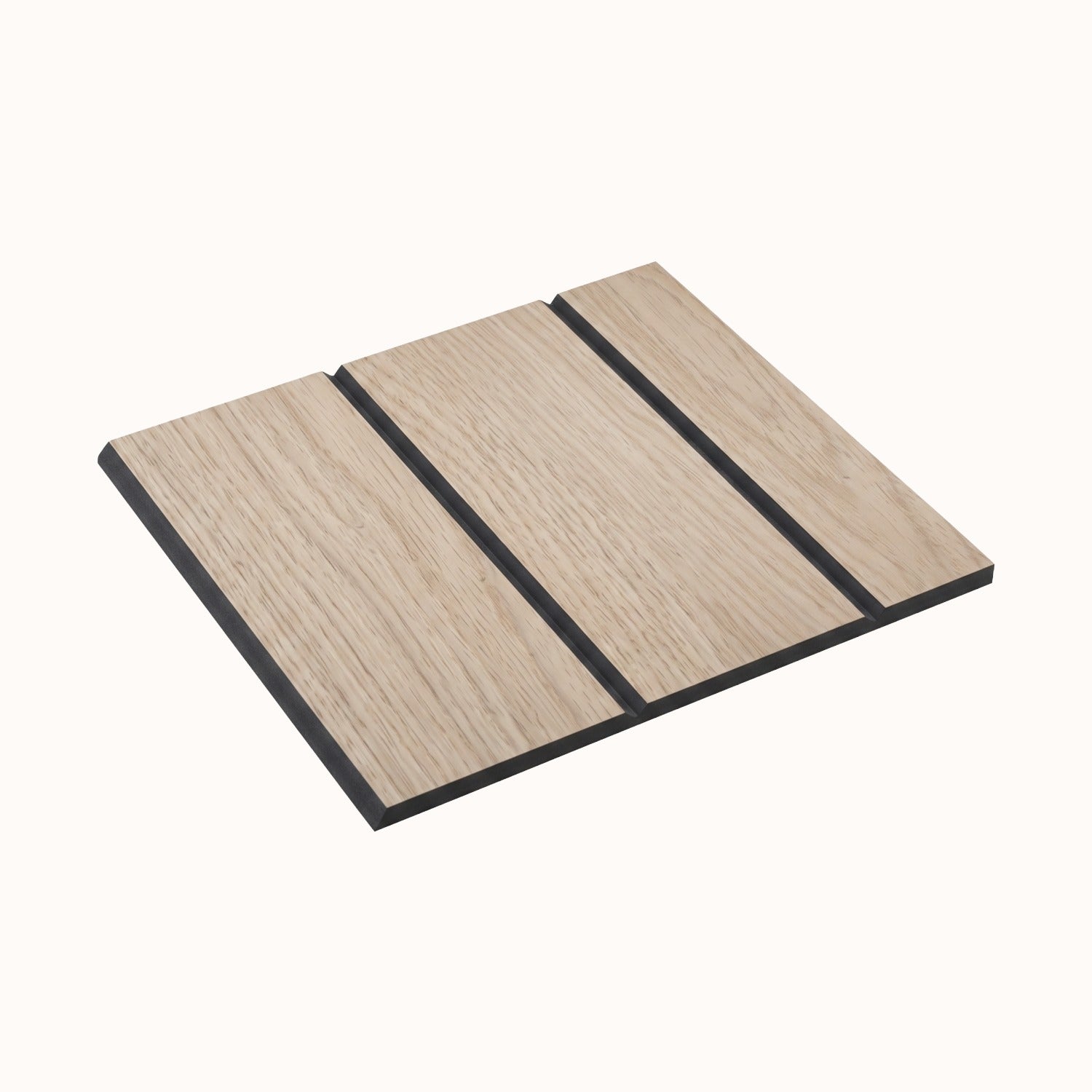 WoodWall Natural Oak and Black V-Groove Sample