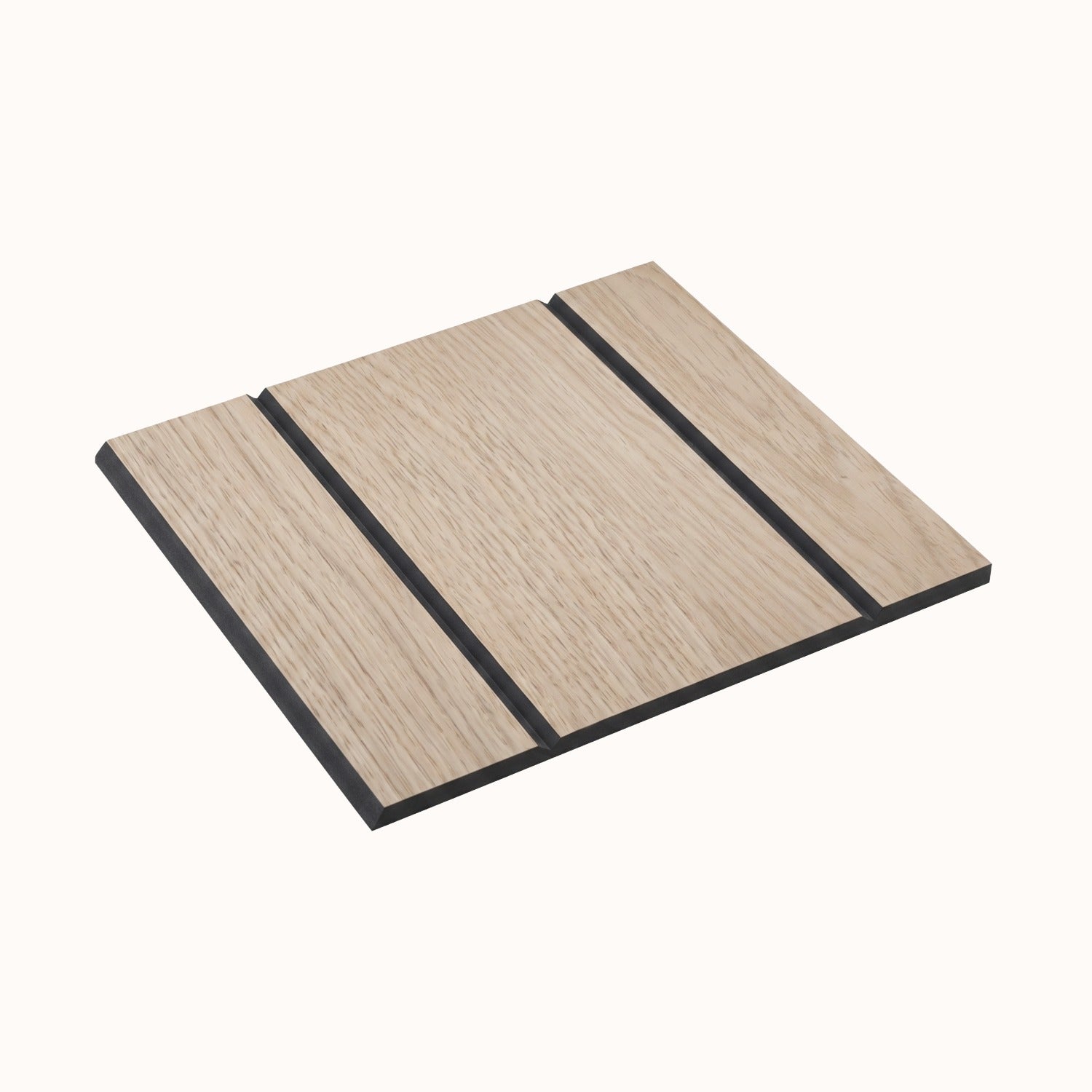 WoodWall Natural Oak and Black V-Groove Wide Sample