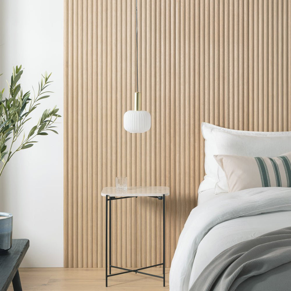 Arborelle Natural Oak Reeded Wall Panel | Naturewall