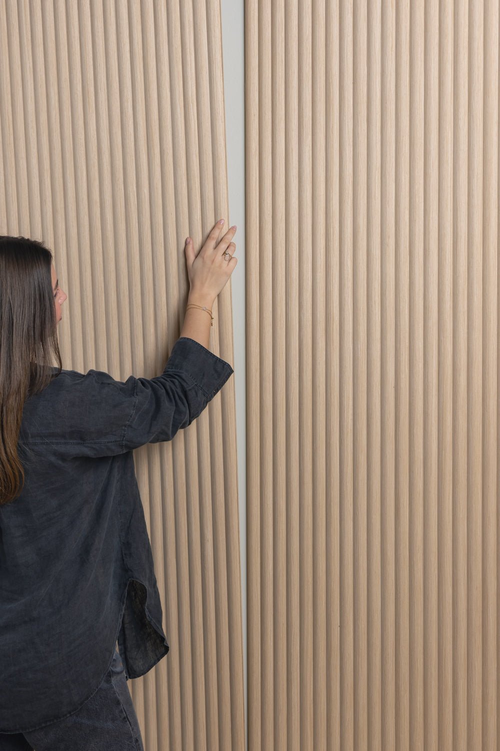 Arborelle Natural Oak Reeded Wall Panel | Naturewall