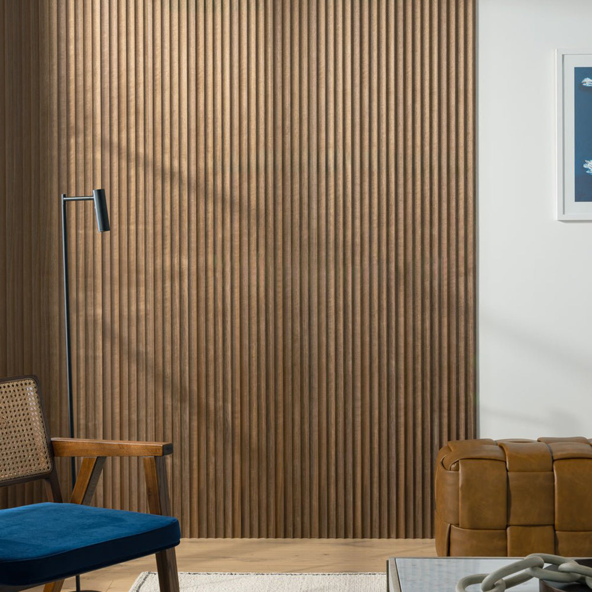 Arborelle Walnut Fluted Wall Panel | Naturewall