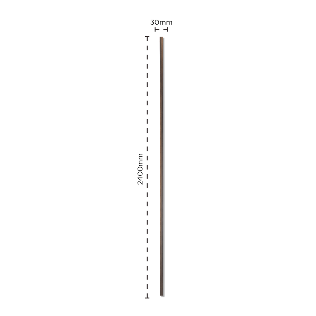 Milislat Waterproof Deep Walnut End Cap – Naturewall