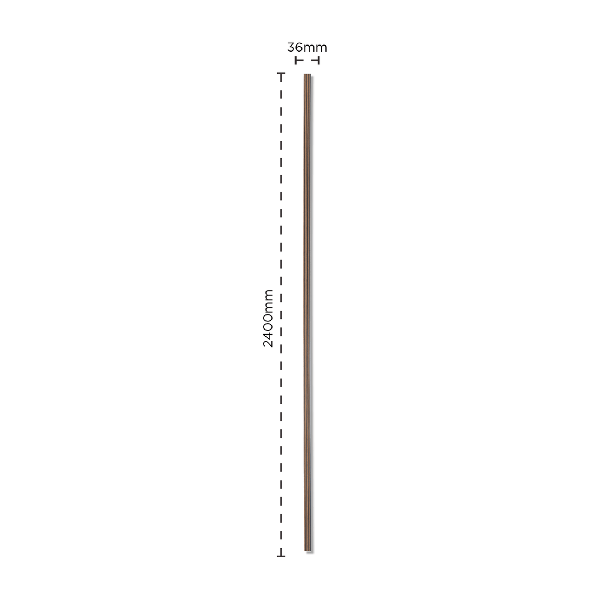 Milislat Waterproof Deep Walnut End Cap – Naturewall