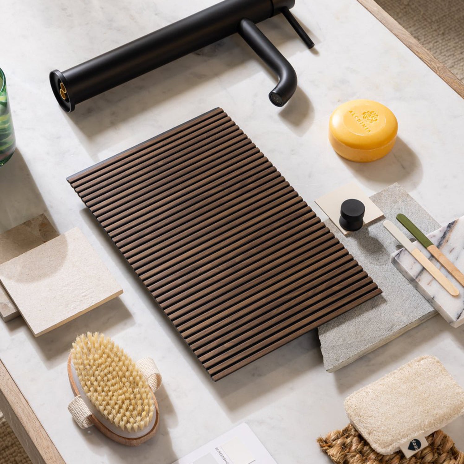 MicroSlat Waterproof Deep Walnut Sample