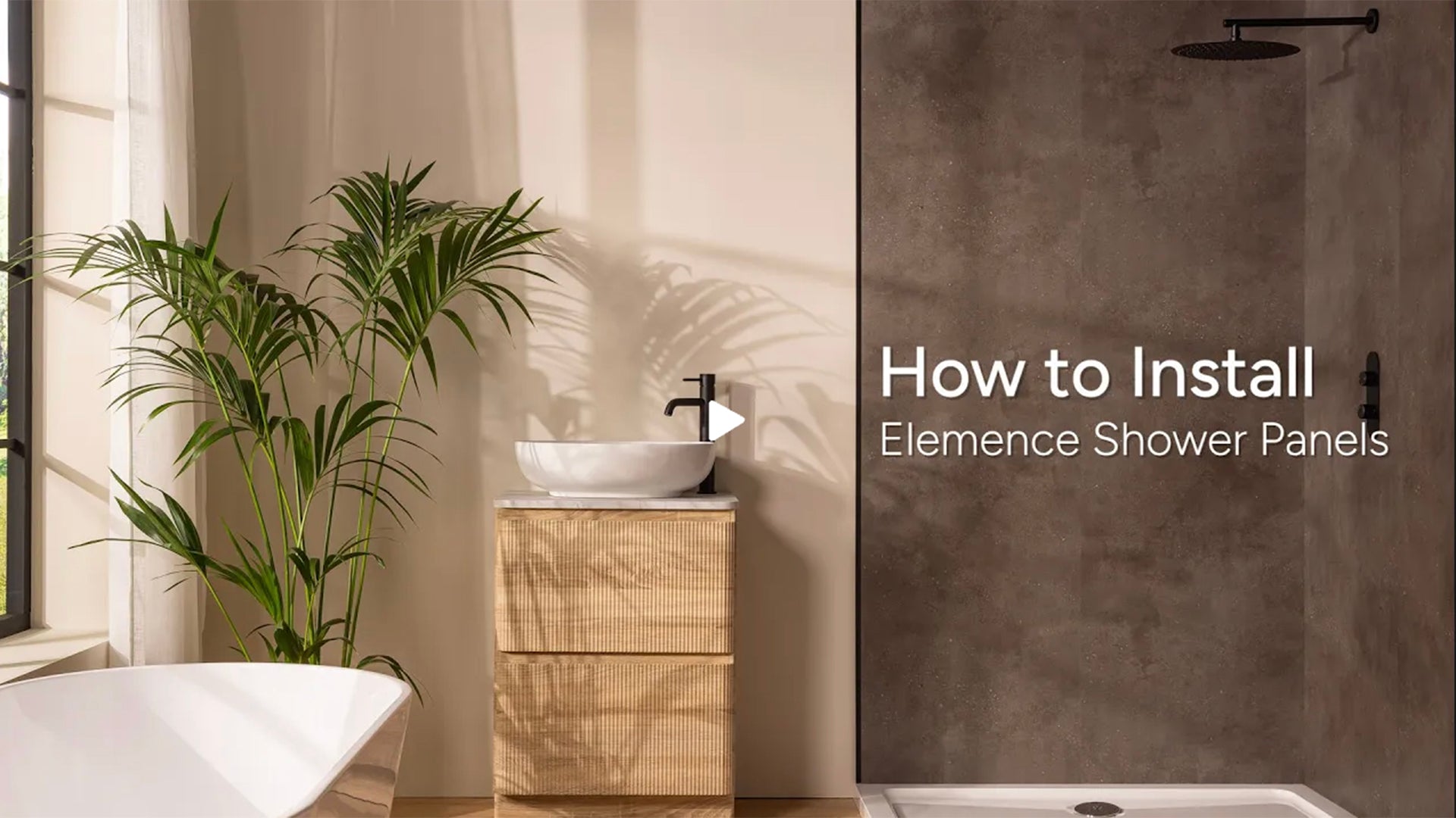 Load video: video to show fitting of a shower panel 