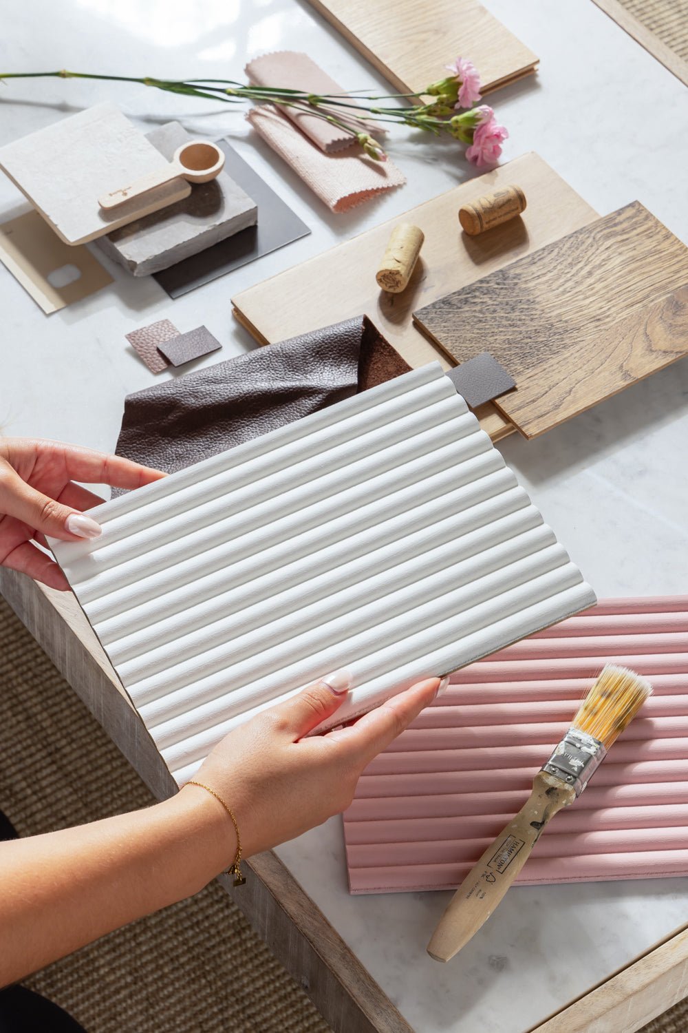 Legacy Reeded Fine MDF Sample