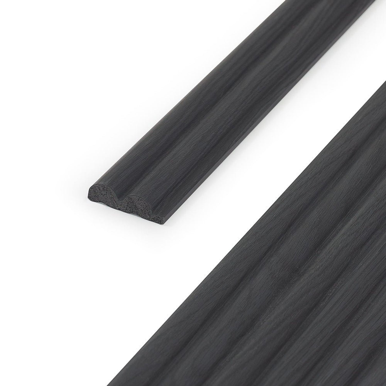 Reeded Waterproof Charcoal End Cap