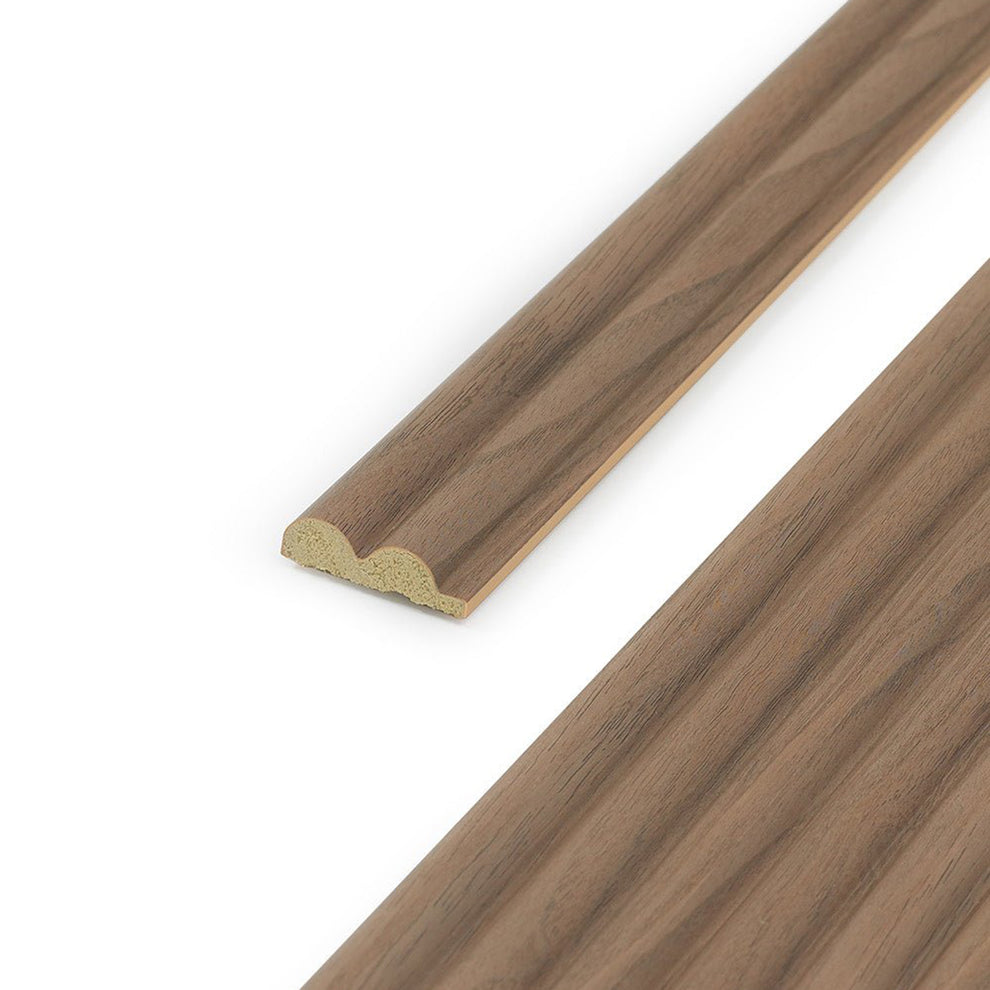 Reeded Walnut End Cap | Naturewall