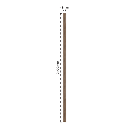 Reeded Walnut End Cap | Naturewall