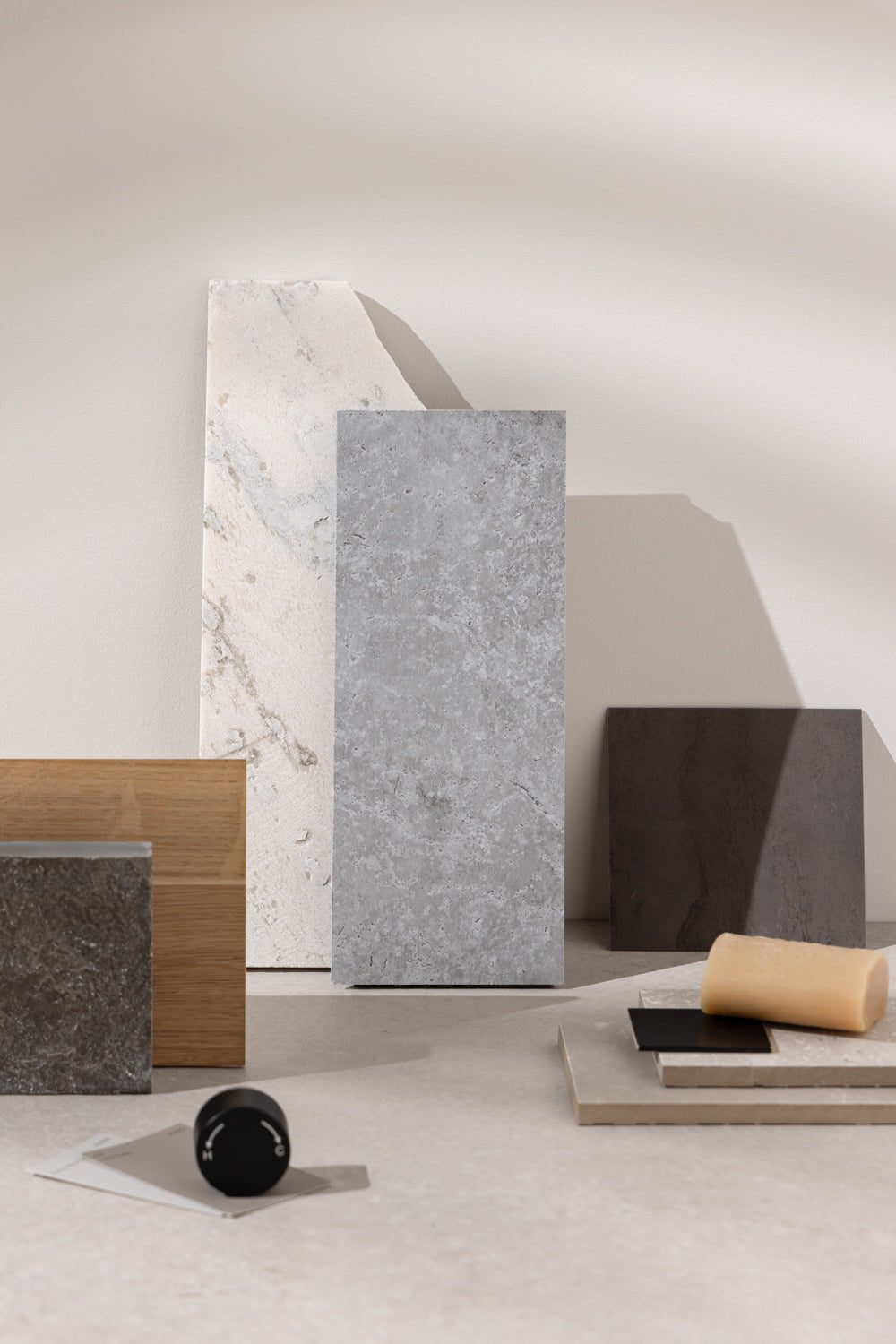 Sivara Fossil Grey PVC Sample