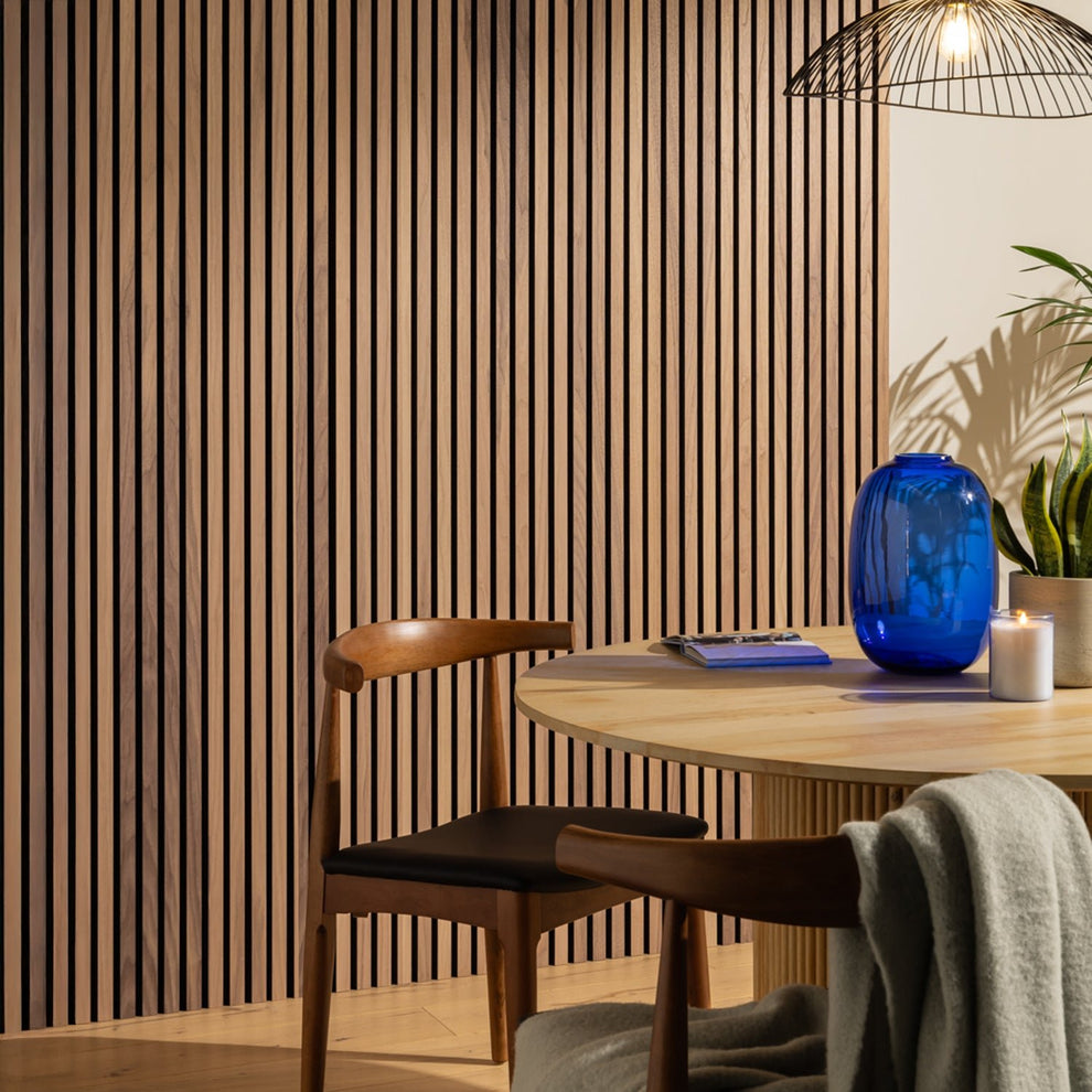 SlatWall American Walnut Acoustic Panel | Naturewall