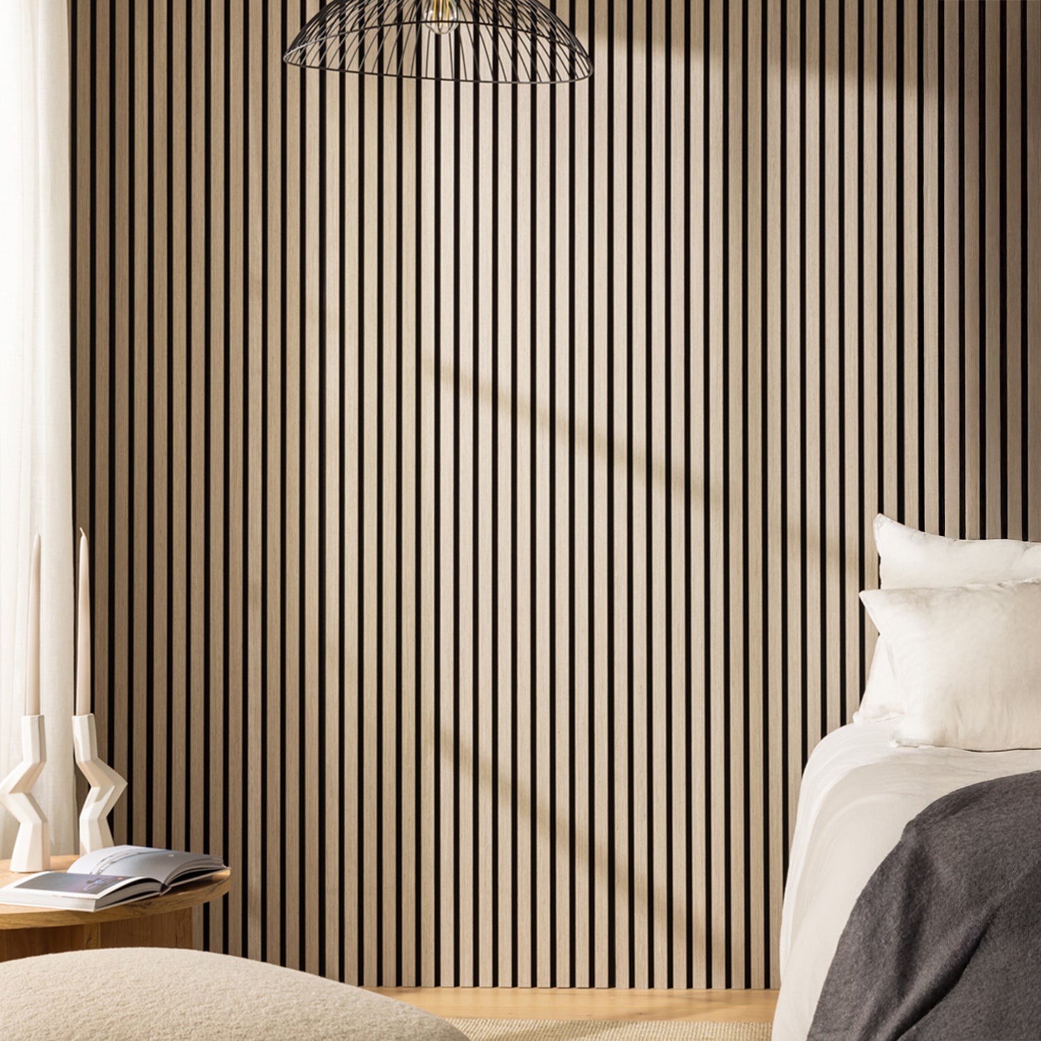 SlatWall Acoustic Grey Oak