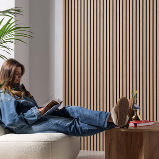 SlatWall Acoustic Natural Oak Slatted Wall Panel