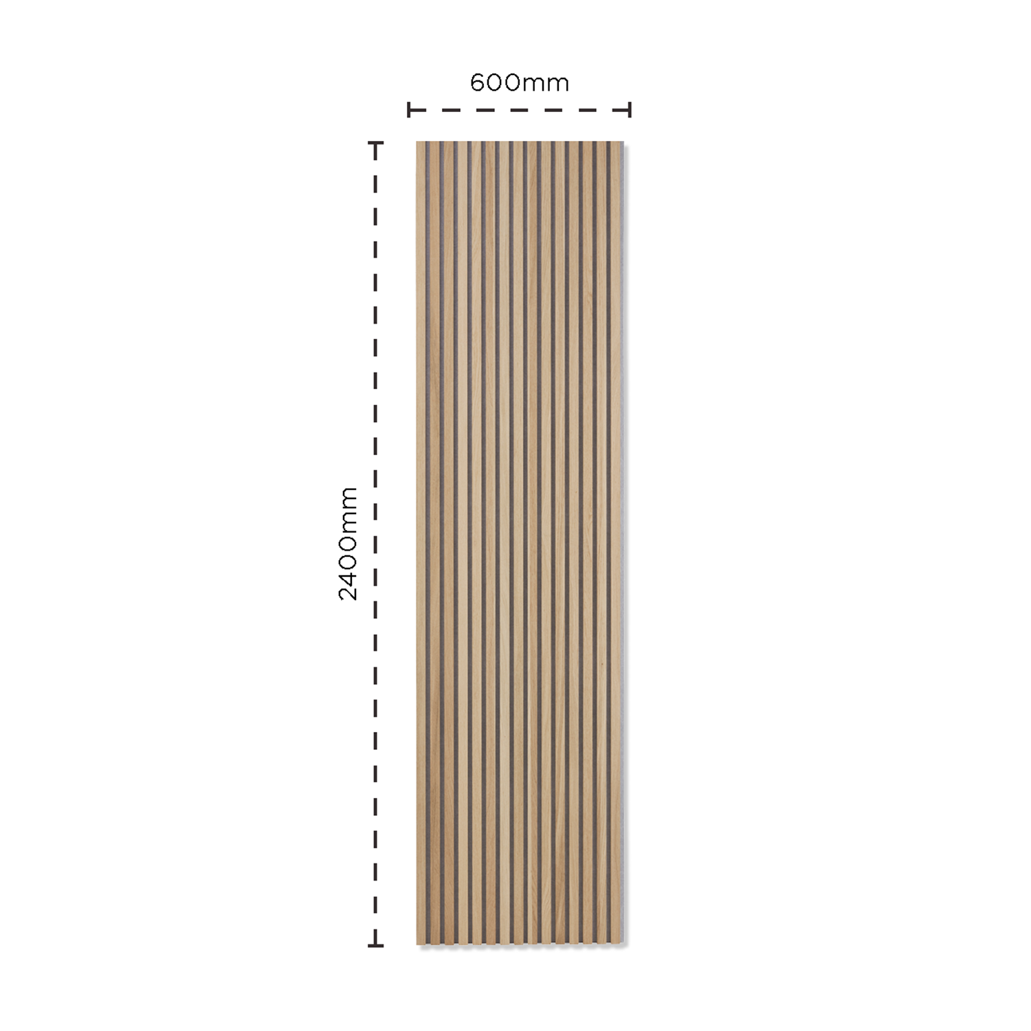 SlatWall Natural Oak Acoustic Panel | Naturewall