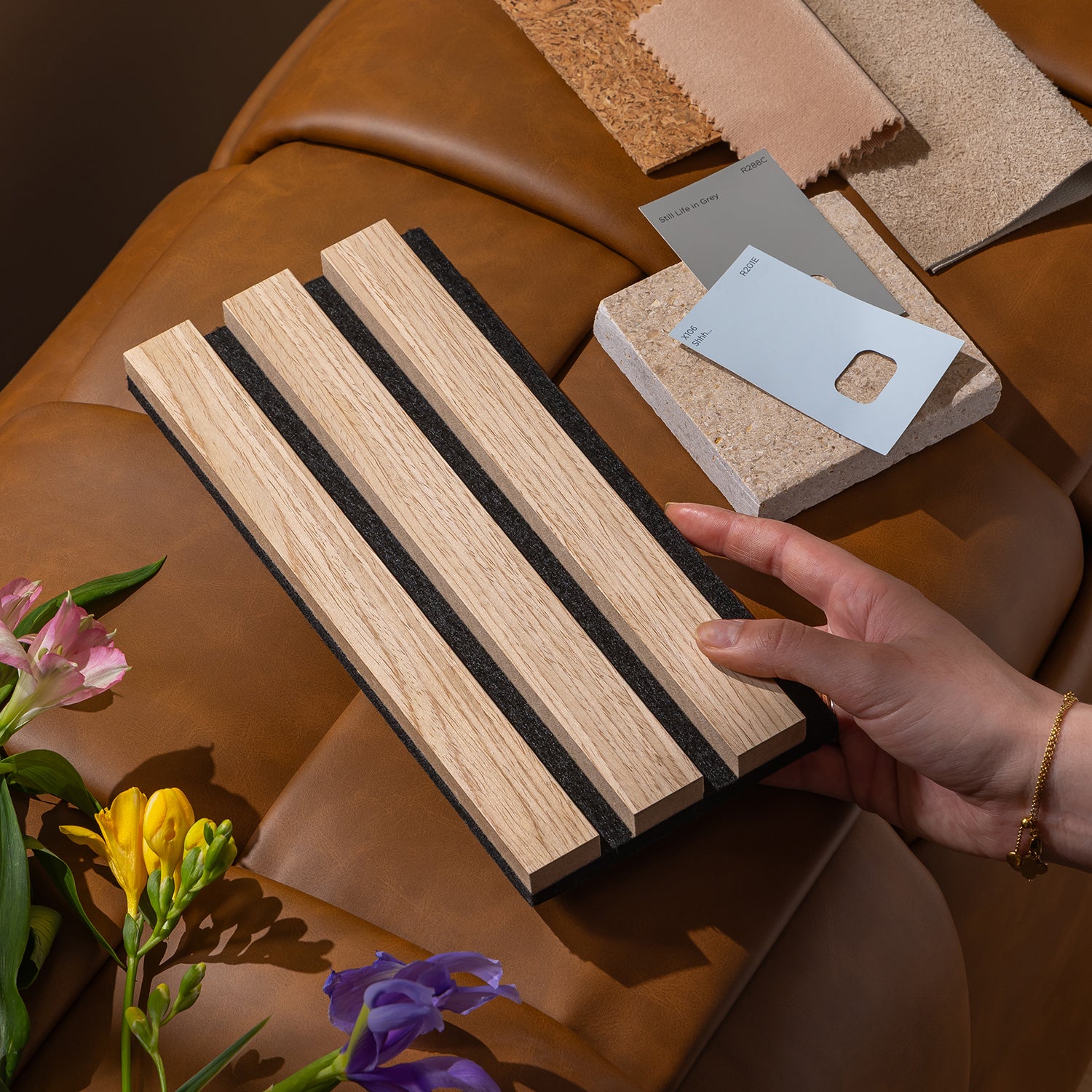 SlatWall Natural Oak Acoustic Panel | Naturewall