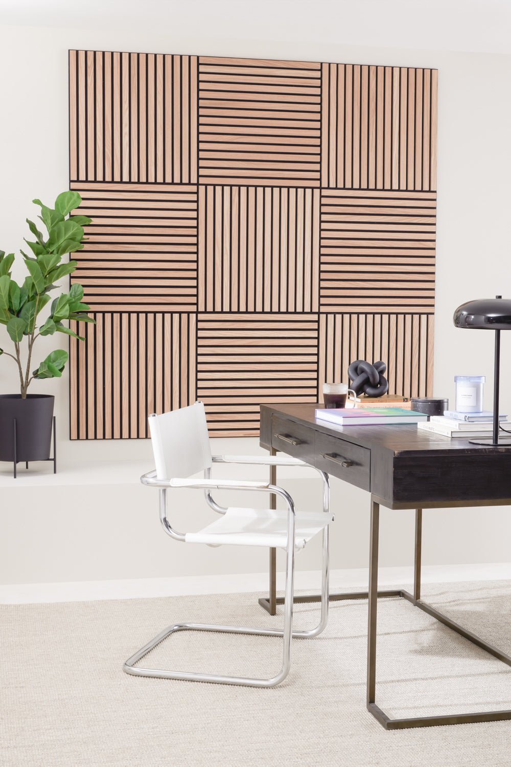 SlatWall Mini Natural Oak Wood Panel | Naturewall