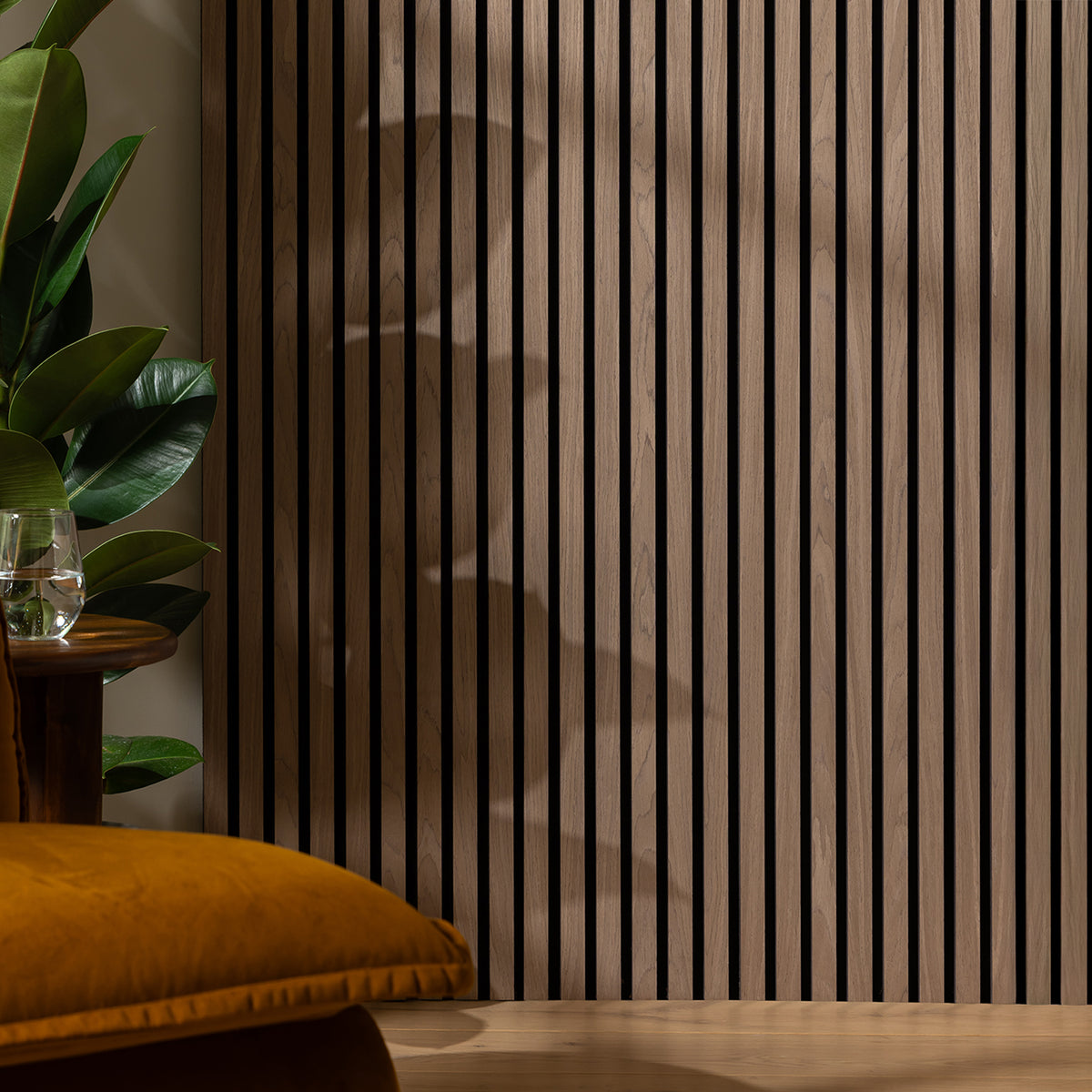 SlatWall Walnut Acoustic Panel | Naturewall
