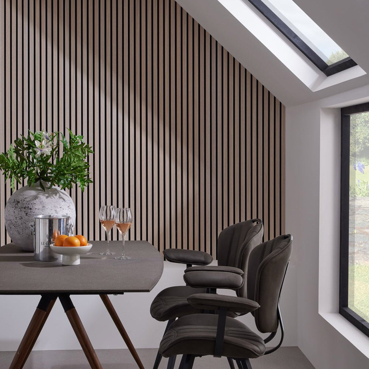 SlatWall Acoustic Washed Oak