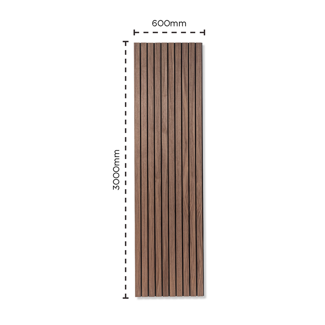 SlatWall Grand Acousic Deep Walnut Panel | Naturewall