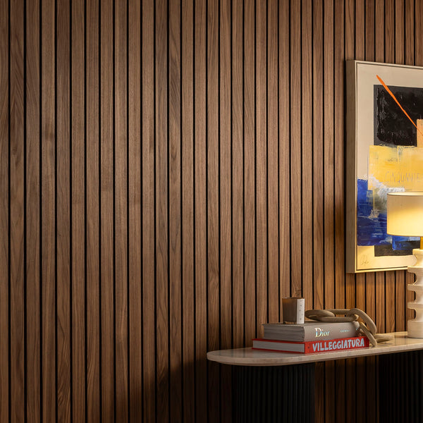 SlatWall Grand Acousic Deep Walnut Panel | Naturewall