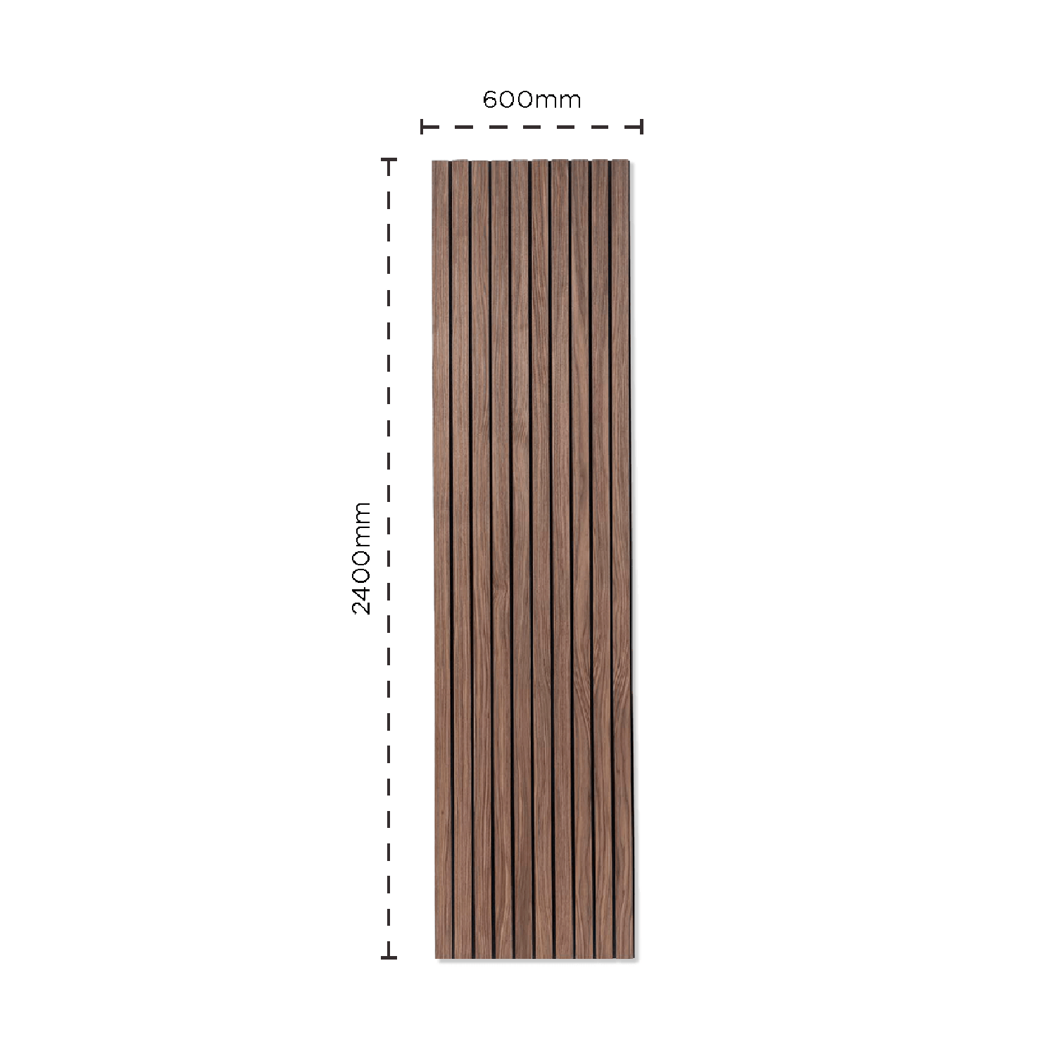 SlatWall Grand Acousic Deep Walnut Panel | Naturewall