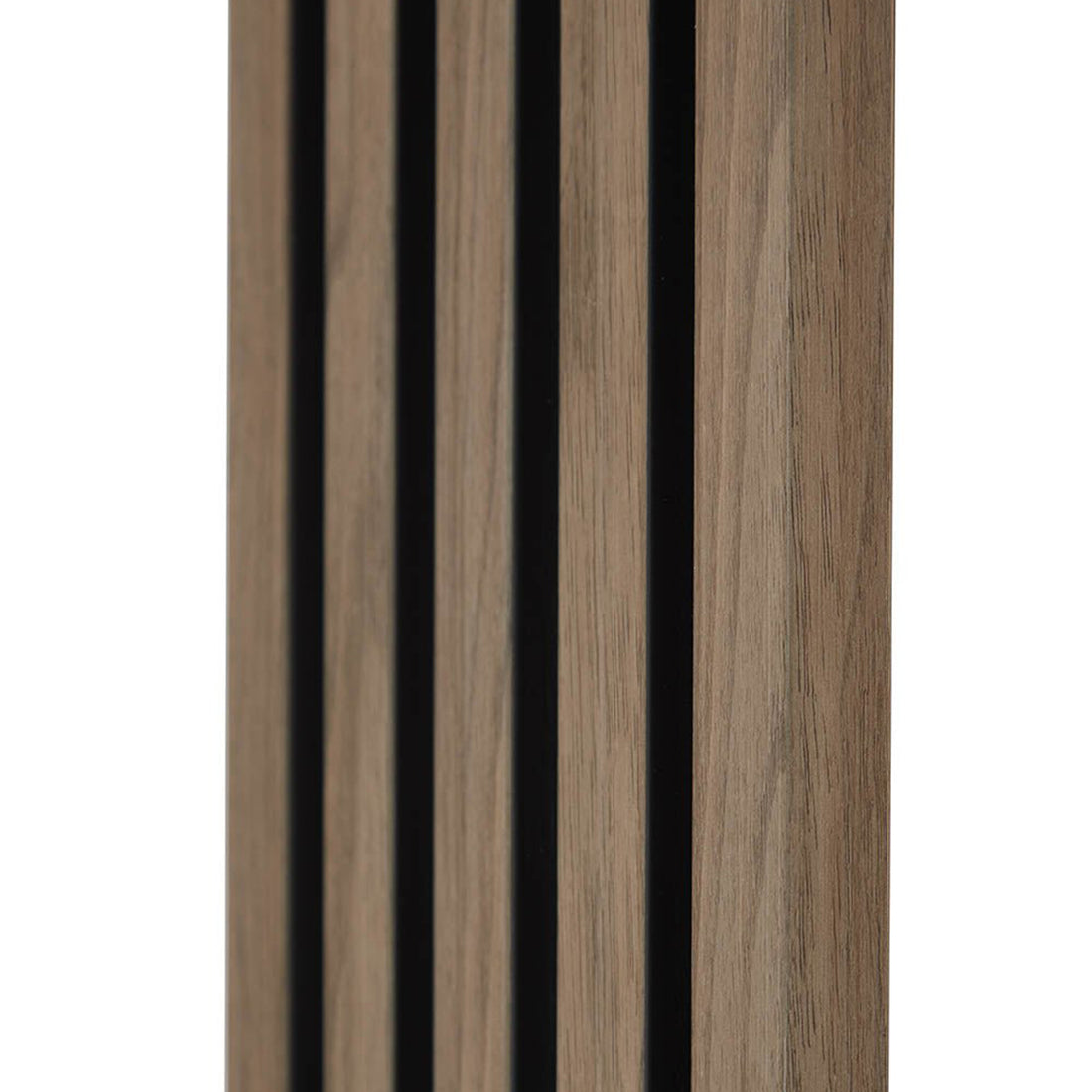 SlatWall Waterproof Walnut & Black End Cap | Naturewall