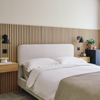 SlatWall Acoustic Half Height Natural Oak Slatted Wall Panel