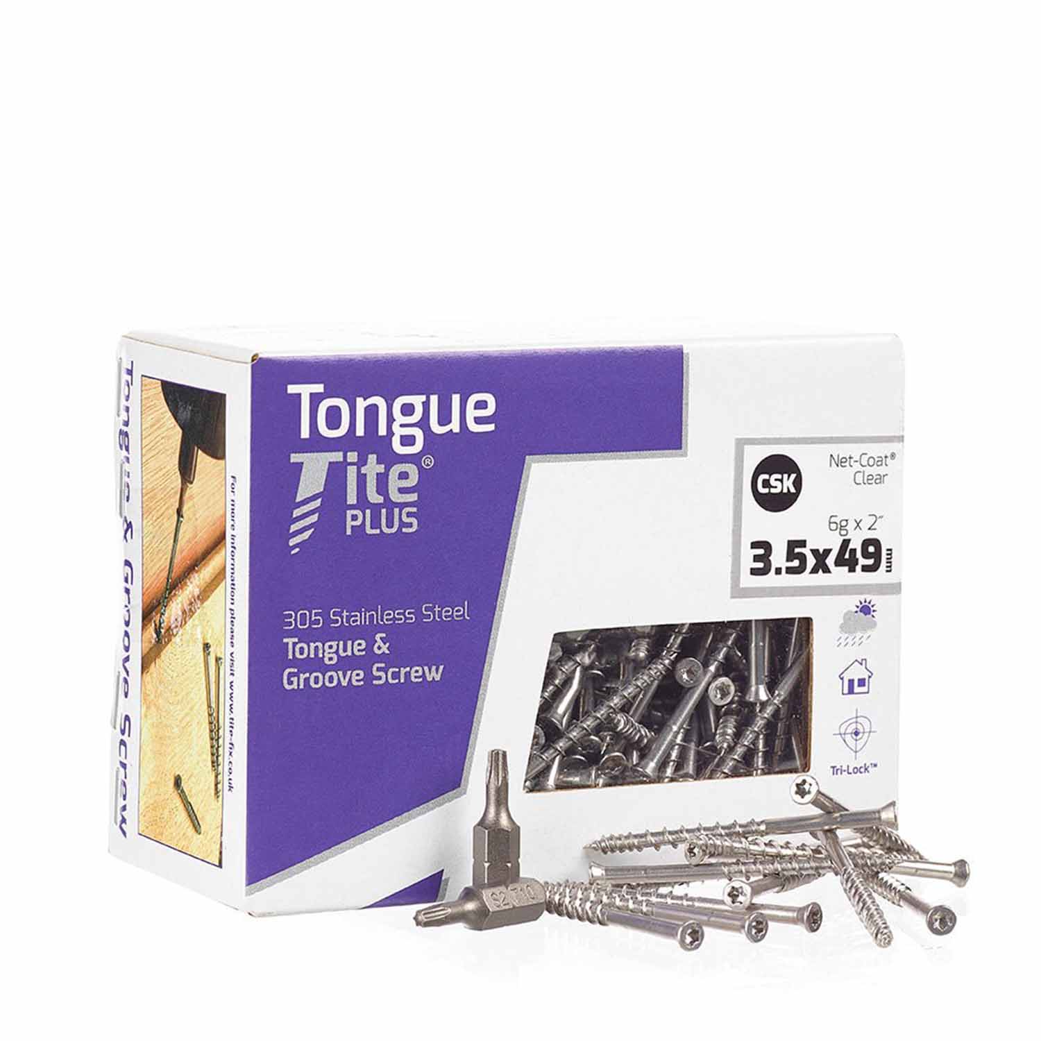 Exterior Stainless Steel Screws 3.5mm x 49mm