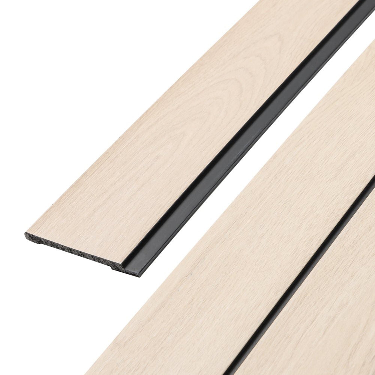 Tongue and Groove Waterproof Washed Oak End Cap