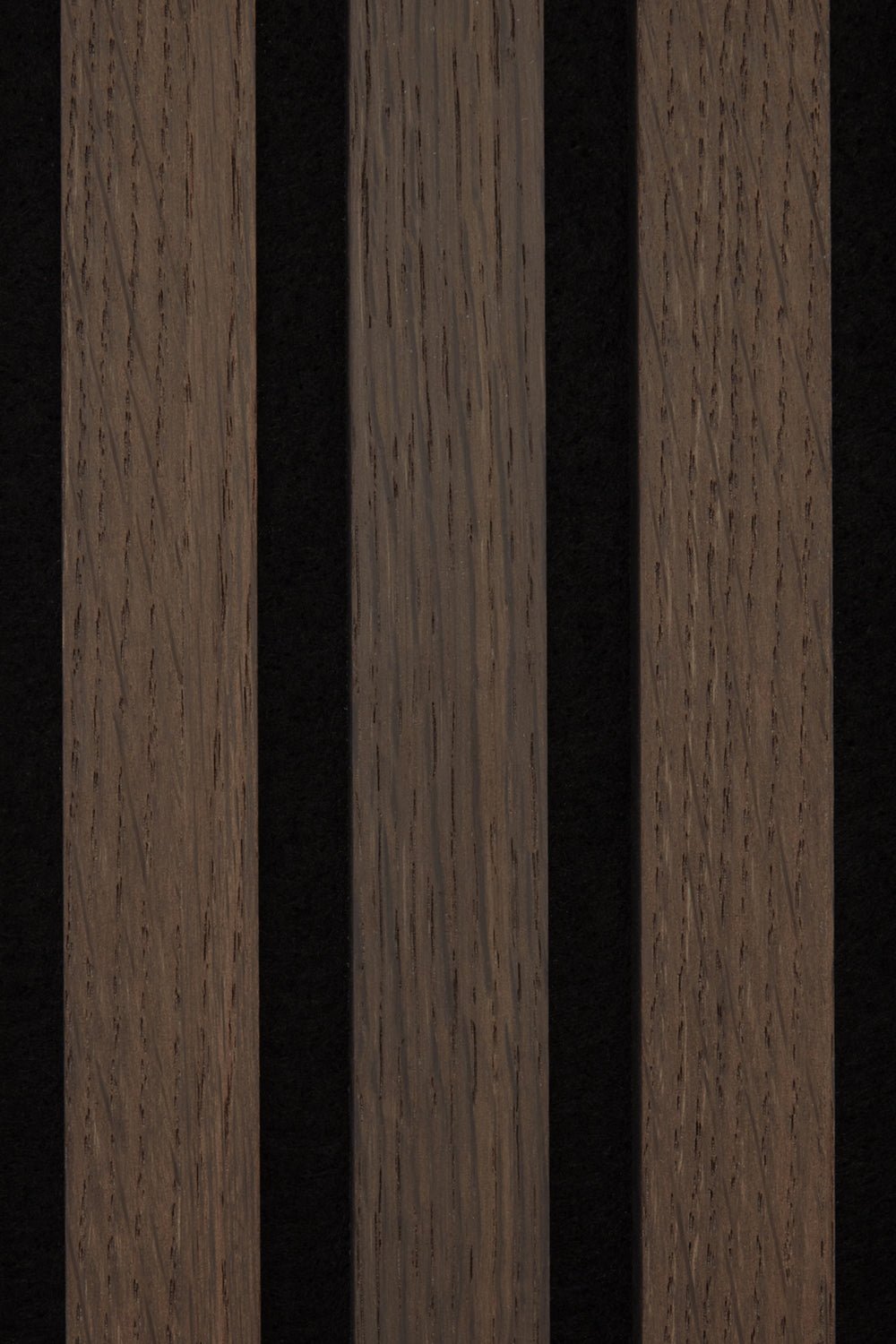 Texture of the Smoked Oak Acoustic SlatWall Panel from Naturewall.