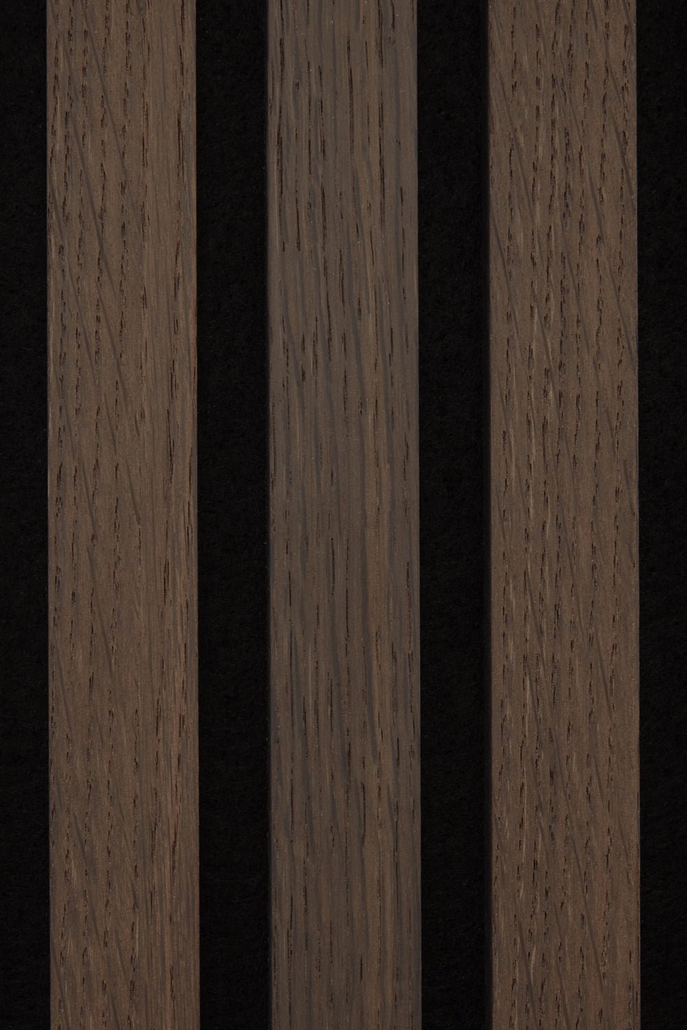 Texture of the Smoked Oak Acoustic SlatWall Panel from Naturewall.

